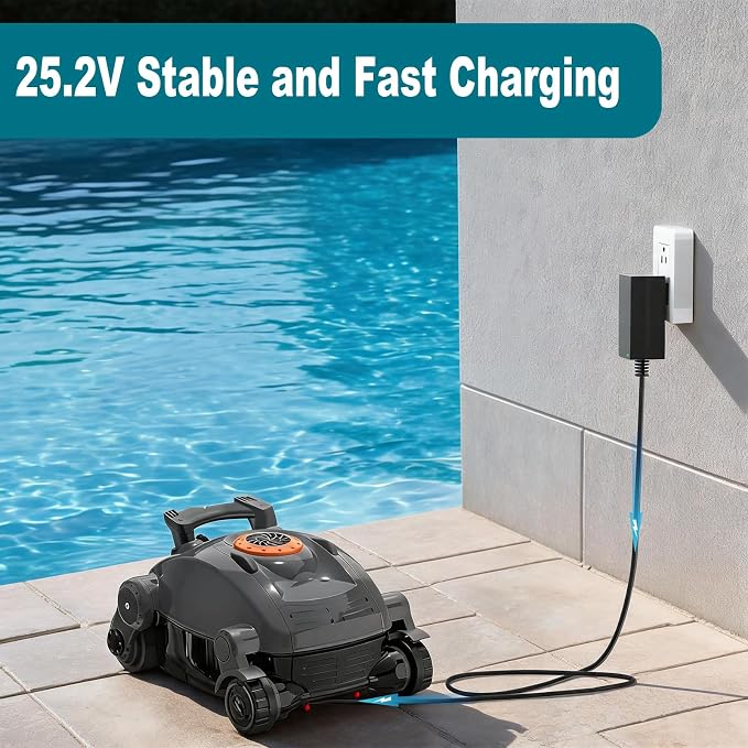 25.2V Charger for Gosvor Robotic Pool Cleaner Only Compatible with Gosvor Pivot GS10 GS-10 21.6V Li-ion Battery Power Adapter Cord