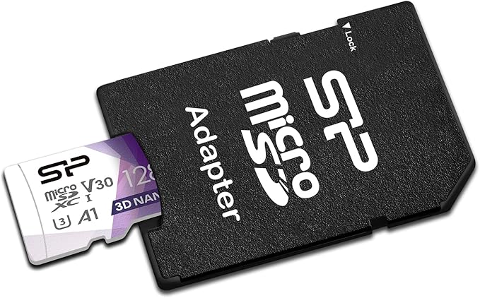 Silicon Power 2-Pack 128GB Micro SD Card U3 SDXC microsdxc High Speed MicroSD Memory Card with Adapter
