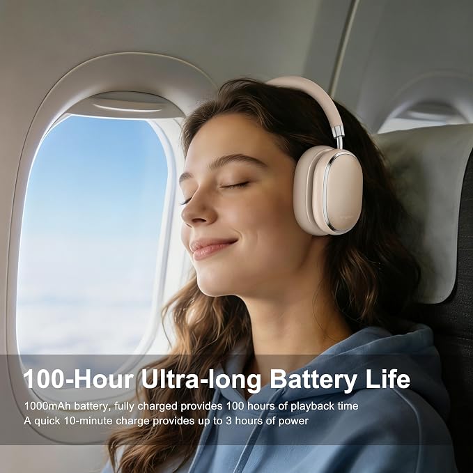 Srhythm NiceComfort 95 Adaptive Noise Cancelling Headphones Wireless | Bluetooth with Spatial Audio,Transparency,ENC,HD Sound,Low Latency for Gaming,Slim Headphones Lightweight