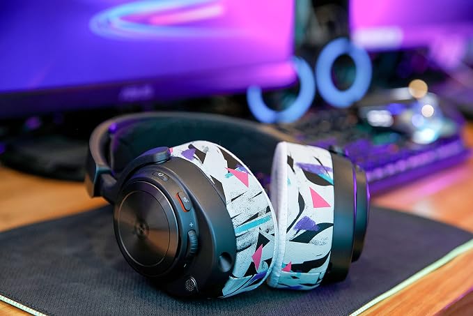 WC Freeze Nova Pro Wireless - Cooling Gel Earpads for Arctis Nova Pro Wireless, Nova Elite & Nova Pro Omni (Doesn’t Fit Other Models), by Wicked Cushions, Extra Thick & Comfortable | 90's White