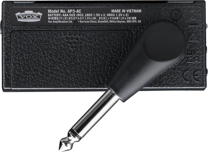 Vox amPlug 3 AC30 Headphone Guitar Amplifier w/Stereo FX, Tremolo, Speaker Emulation, Built-in Rhythms, and Aux in