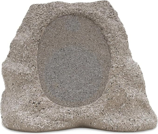 Victrola Rock Speaker Connect, Stone, Wireless Outdoor with Bluetooth 5.3, 22-Hour Battery Life, with Solar Charging, Link Up to 20 Rock Speakers, IP65 Water & Dust Resistant