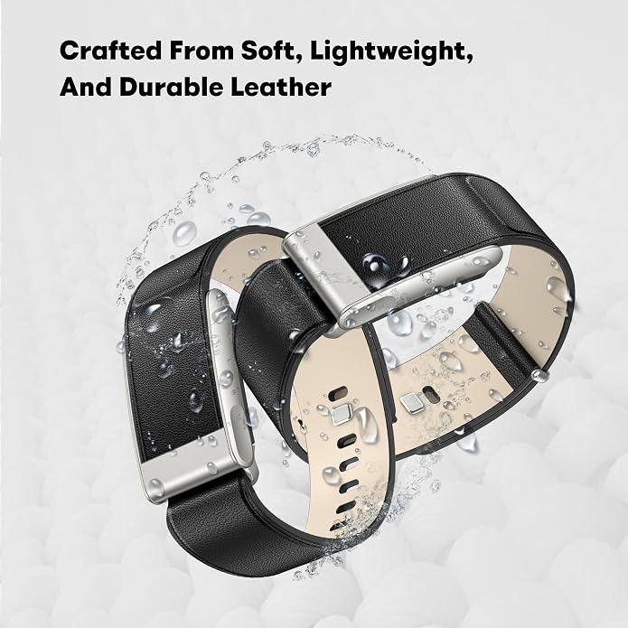DADO Luxe Tapered Leather Replacement Band Compatible with WHOOP 5.0, One, Peak, and Life Fitness Tracker – Durable & Comfortable | Not for Whoop Gen 4