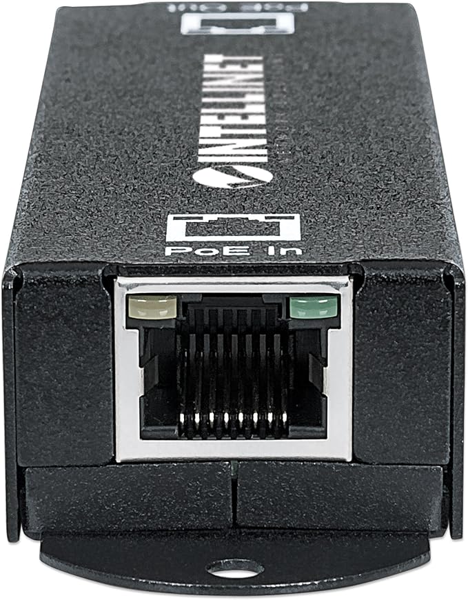 Intellinet 1-Port Indoor Gigabit PoE+ Extender Repeater – 25W Power Budget via Cat5e Cat6 RJ45 Ethernet Network Cables, Daisy-Chain – 3 Yr Mfg Warranty - 560962