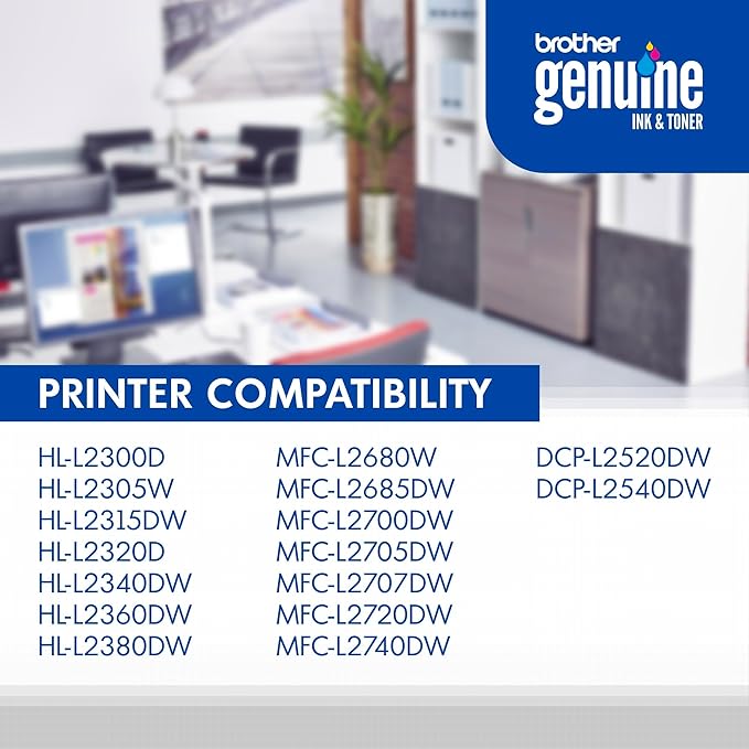 Brother Genuine High-Yield Black Toner Cartridge Twin Pack TN660 2PK (TN6602PK)
