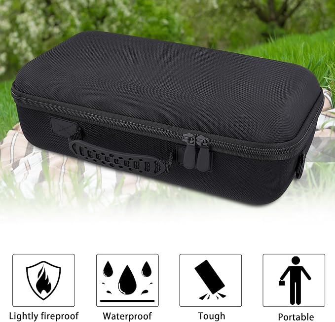 for Bose SoundLink Max Portable Speaker Hard Protective Case, Portable Travel Case with Shoulder Strap and Handle (Black Case) - co2CREA