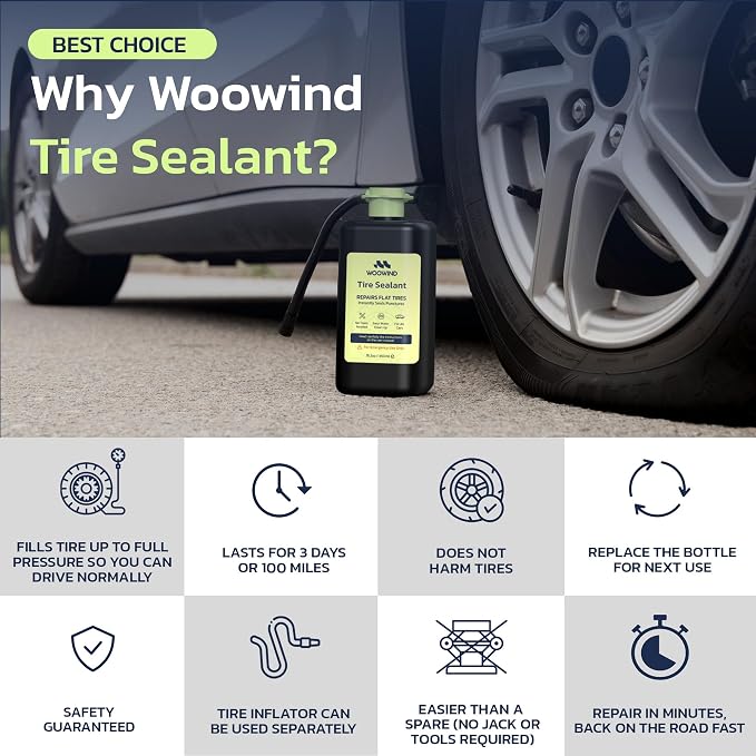 Woowind LP1 Bike Pump Portable Air Compressor, Tire Inflator for Car, 1 Minute Inflation, 150PSI Air Pump for Car Tires, Bikes, Motorcycles, Balls - with Digital Pressure Gauge