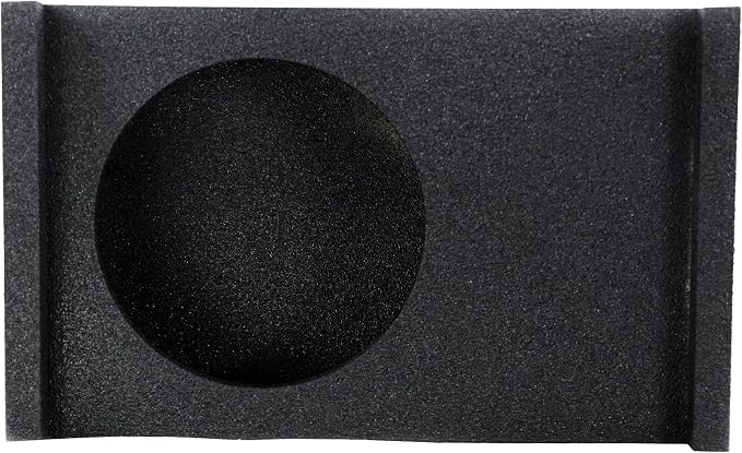 QPower Single 12-Inch Downfire or Behind-Seat Speaker Box, Features 0.75 Cubic Feet of Airspace, Compatible with Most GMC, Chevrolet, and Ford Trucks