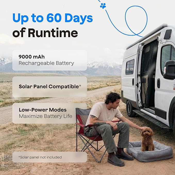 Waggle 4G LTE Cellular Security Camera, Built in SIM Card, 2K HD Pet Monitor, 300° Pan, No WiFi, 9000mAh Battery, Night Vision & 2-Way Talk - RVs/Camping/Travel & Outdoor - Subscription Required