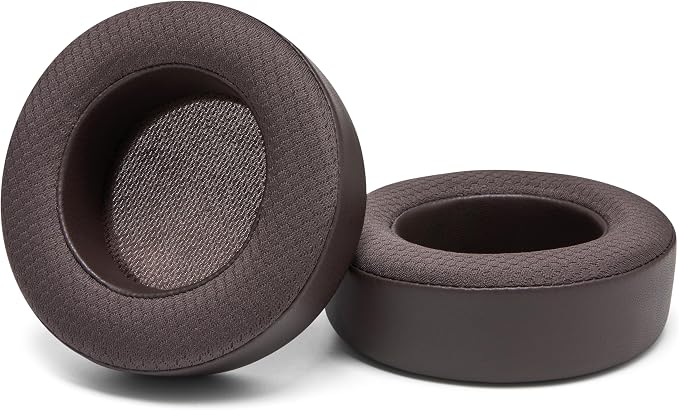 WC Freeze Virtuoso - Hybrid Fabric Cooling Gel Replacement Earpads for Corsair Virtuoso Gaming Headset, Made by Wicked Cushions, Improved Durability, Thickness and Sound Isolation | Brown