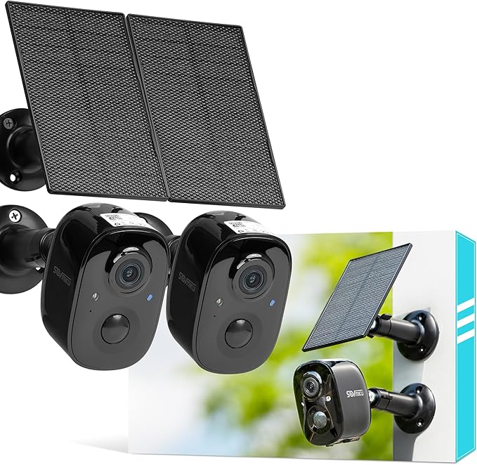 Vicohome 2G6B Best 2K Solar Security Camera Wireless Outdoor System, No NVR Needed, Battery Powered, Easy to Setup, Motion Detection,Two Way Audio,Color Night Vision, SD Slot,180 Days Care Plan