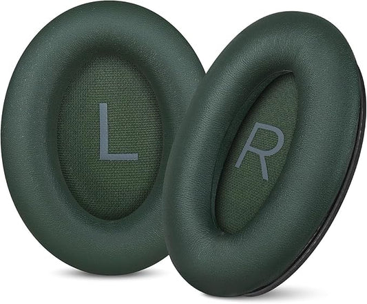 Aurivor Replacement Ear Pads for Bose QuietComfort 45 35 ii (QC45 QC35) Headphones, Earpads Cushions for QC SE SC & New Quiet Comfort (Deep Bass), with Softer Foam & Protein Leather (Cypress Green)