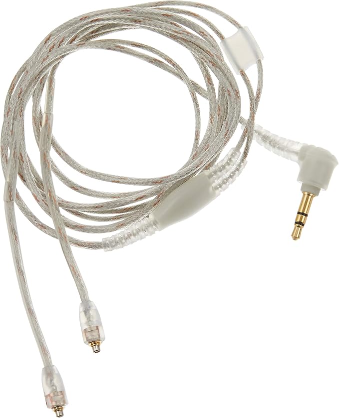 Shure EAC64CLS 64-Inch Clear Detachable Earphone Cable with Silver MMCX Connection for SE846 Earphones