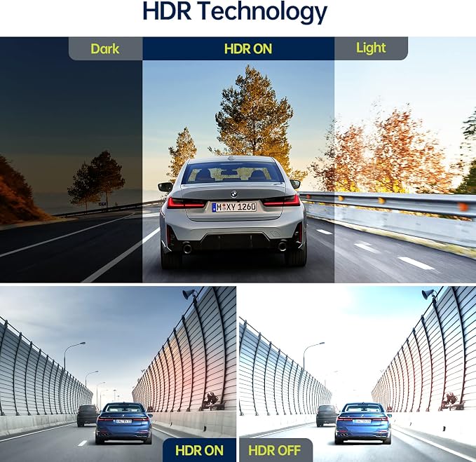 Dual Dash Cam Front and Inside 1080P Dash Camera for Cars IR Night Vision Car Camera for Taxi Accident Lock Parking Monitor 2 Mounting Options 64GB SD Card