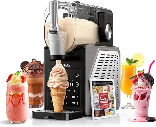 Slushie Machine & Ice Cream Maker, 85oz Larger Slushie Machine for Home, LED Display | 6 Preset Programs | Auto-Clean, Perfect for Margaritas, Frappes, Milkshakes & Smoothies, No Ice Needed