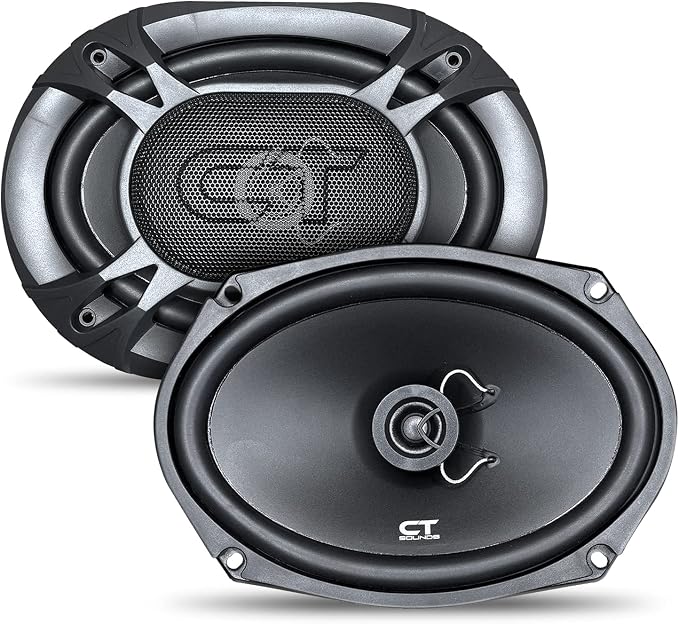 CT Sounds BIO-6X9-COX 6x9 Inch Coaxial Car Speakers, 200 Watts Max, Pair
