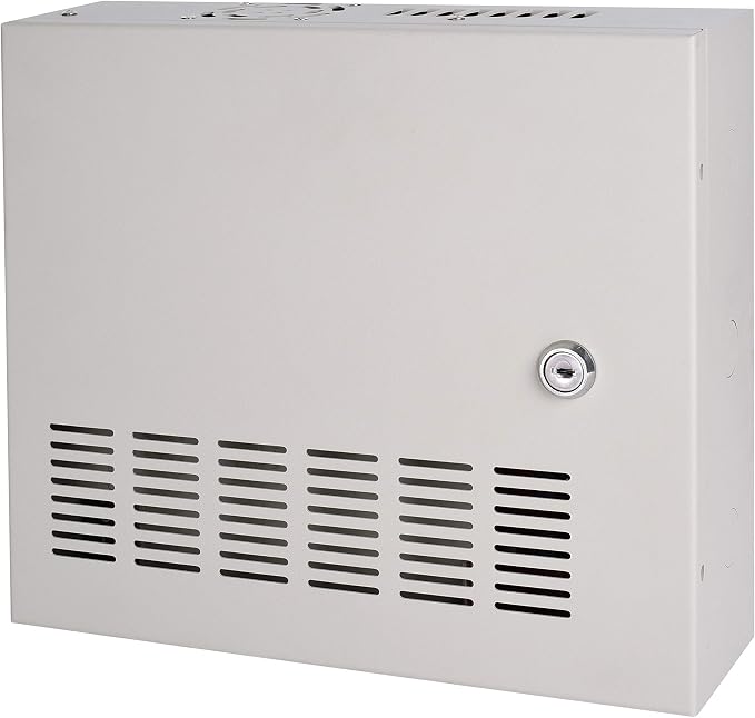 EVERSECU 4K CCTV Power Supply 16 Channel Adjustable DC11V ~DC15V 32 Amp Output Reset Fuse with Anti-Ripple and Anti-EMI Interference Circuit Designed for 4K IP/CCTV Security Cameras System