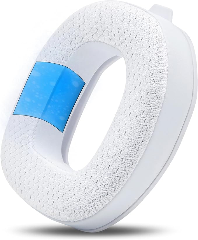 WC Mod Kit A50 - Cooling Gel Earpads + Headband Replacement for Astro A50 Gen 4, Gen 5 & A50X by Wicked Cushions | Enhanced Comfort, Cooling & Durability | White