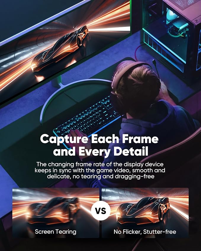 Snowkids 8K Long HDMI Cable 15FT, Non-Slip Nylon Braided, 48Gbps Ultra High-Speed HDMI Cables Cord, 10K 8K@60Hz, 4K@120Hz Compatible for TV/PS-5/X-box/Projector/Sound System & More