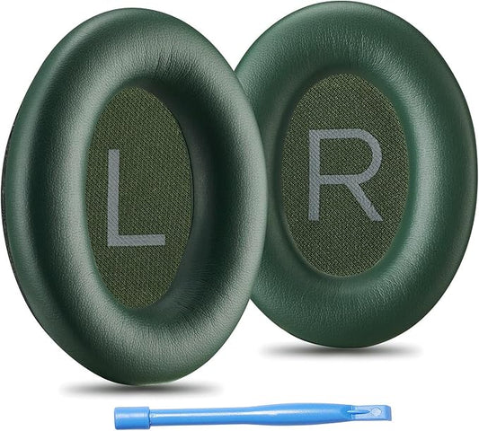 AHG QuietComfort Ear Pads Replacement Cushion Compatible with Bose QuietComfort (2023), QC45 QCSE QC35 QC35 II Noise Cancelling Headphones (Cypress Green). Extra Thick | Superior Comfort/Durability