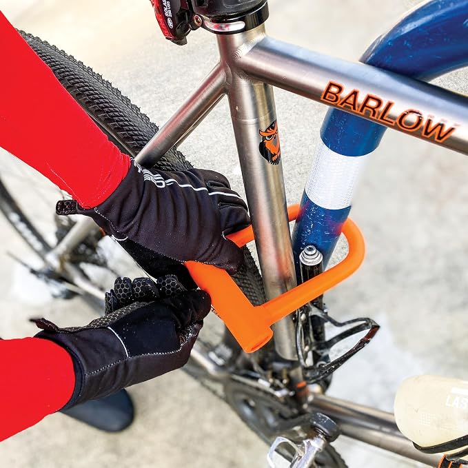 OTTOLOCK Sidekick Compact U-Lock – Lightweight Anti-Theft Bike Lock for Road, Mountain & Electric Bikes with Keys
