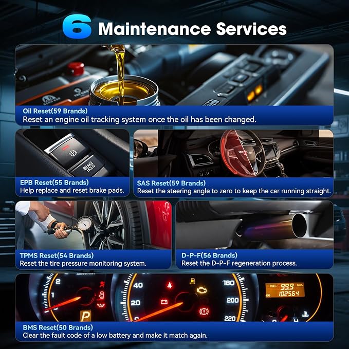 All Systems OBD2 Scanner, MA200 Plus Car Code Reader for 10000+ Car Models, with 6 Services Full OBD2 Live Data Battery Test Diagnostic Scan Tools Lifetime Free Upgrade