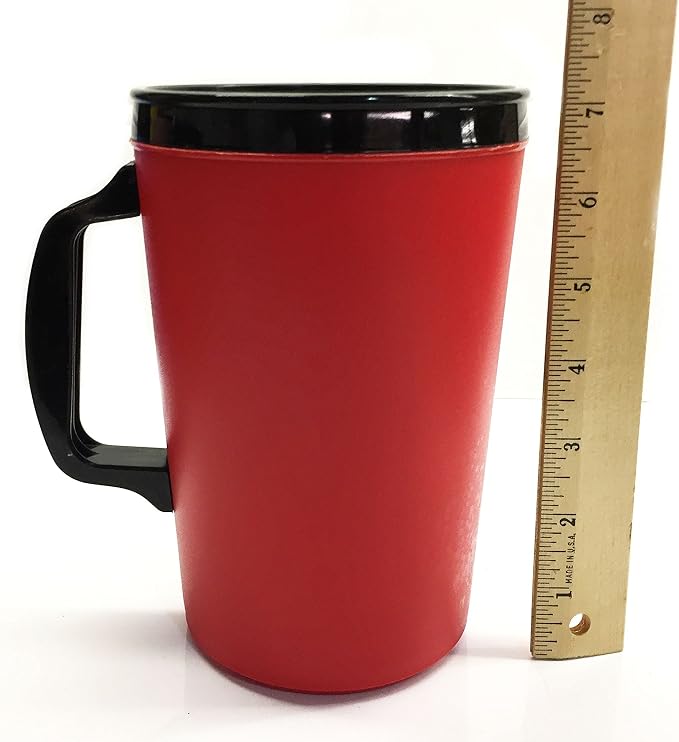 Thermoserv 34oz Travel Mug Classic Gas Station Mug (Red/Red 2 Pack)