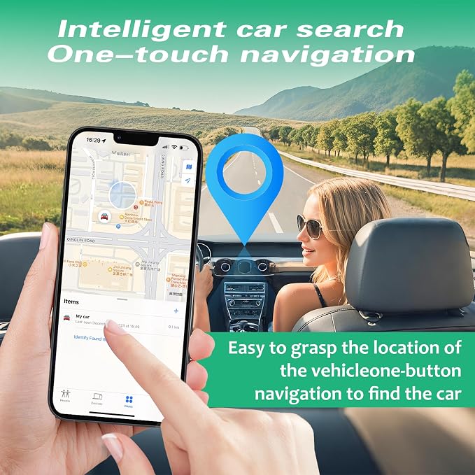 GPS Tracker for Vehicles.Mini Hidden Magnetic GPS Tracker for Vehicles - Full Global Coverage, No Subscription or SIM Card Required - Perfect for Cars, Assets, Pets, Kids, and Seniors!(Black Circle)