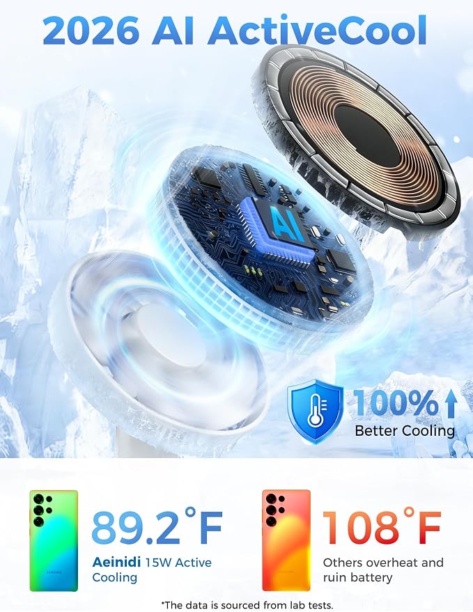 Magnetic Wireless Charger for Samsung, 3 in 1 Fast Charging Station Phone Charger Stand Compatible with Samsung Galaxy S26 S25 S24 S23 Ultra Z Fold/Flip 7, Galaxy Watch Ultra 8 7 6, Buds 4/3 Pro