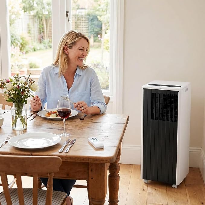 8000 BTU Portable Air Conditioners, 4-in-1 Cooling AC Portable Air Conditioner for Room with Sleep Mode, Ventless Floor Air Conditioner, 3 Speeds Fan & Dehumidifier