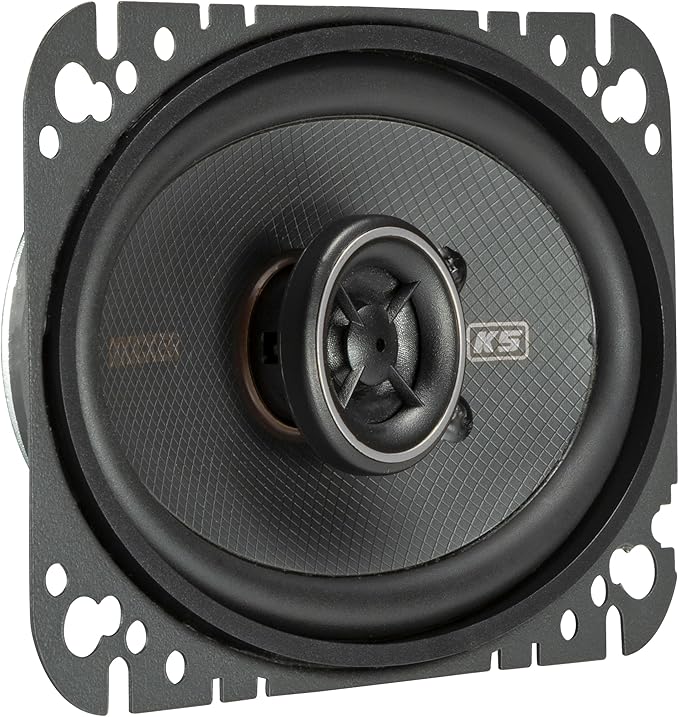 KICKER 51KSC4604 KS-Series 4x6 Coaxial Speakers with .5" tweeters, 4-Ohm, Pair