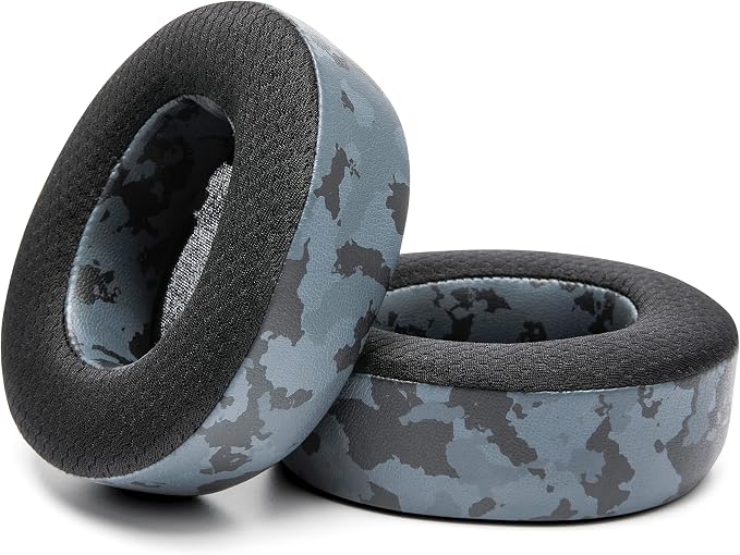 WC Freeze Nova Pro Wireless - Cooling Gel Earpads for Arctis Nova Pro Wireless, Nova Elite & Nova Pro Omni (Doesn’t Fit Other Models), by Wicked Cushions, Extra Thick & Comfortable | Black Camo