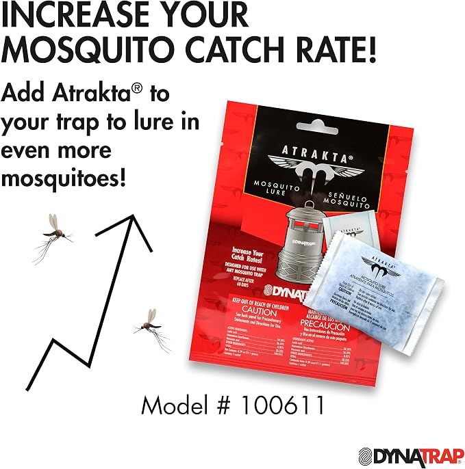 DynaTrap DT1050SR 1/2 Acre Mosquito & Flying Insect Trap – Kills Mosquitoes, Flies, Wasps, Gnats, & Other Flying Insects - Bug Zapper Alternative - Black