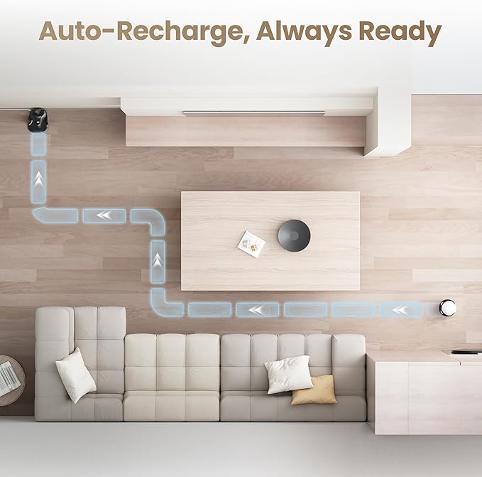 Enabot EBO Air 2 Mobile Pet Camera Robot: 2K FamilyBot with Two-Way Talk | Family Companion with Whole-Home Mobility, Custom Pixel Facial Expression, Auto-Recharge, Night Vision, Long Distance Gift
