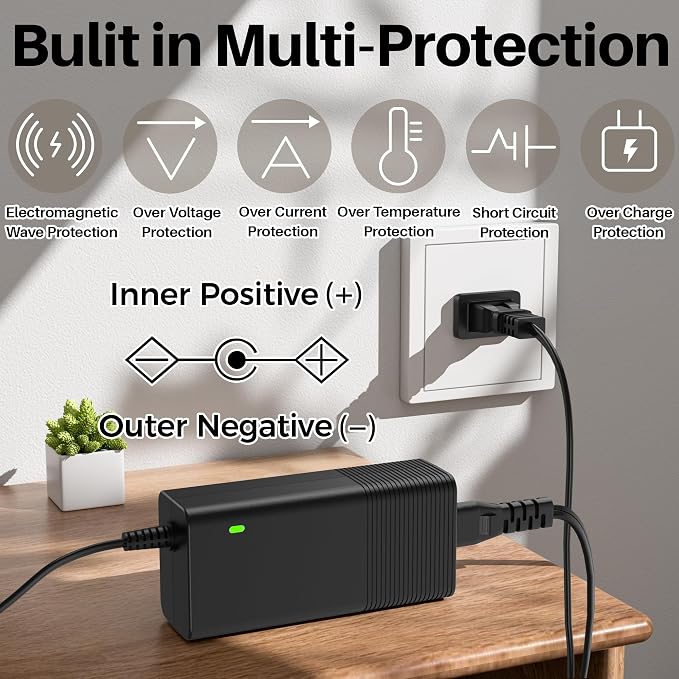 14V DC Power Supply for Soundboks Gen 1 2 3 Performance Speaker Charger for Soundboks Battery Compatible with Keyu KA4802A-1403300P 14V Power Supply