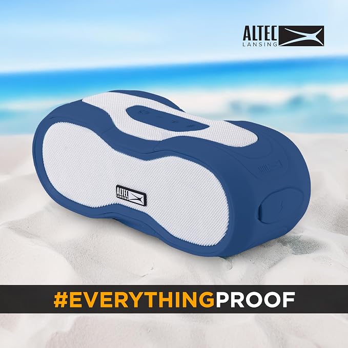 Altec Lansing - Portable Bluetooth Speaker, Waterproof IP67