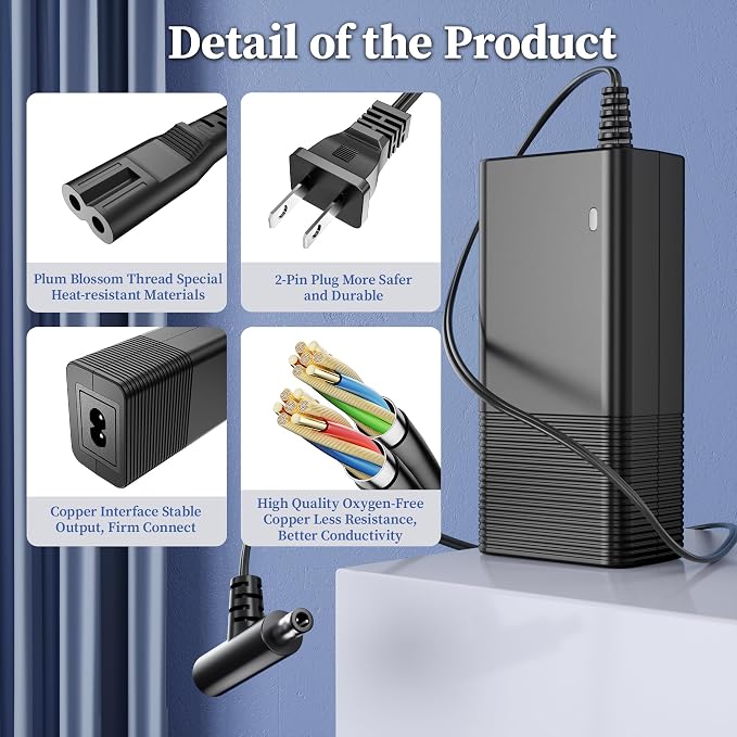 14V Charger for Soundboks Gen1 Gen2 Gen3 Bluetooth Performance Speaker Power Supply Replacement for Soundboks Batteryboks Rechargeable Battery Keyu KA4802A-1403300P Charging Cord