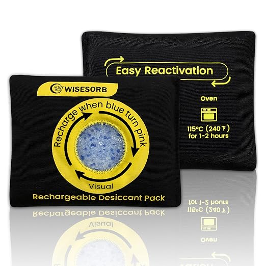 Wisesorb 30 Packs 100 Gram Silica Gel Packets, Desiccant Packs for Storage, Moisture Absorber Packs for Moisture Control