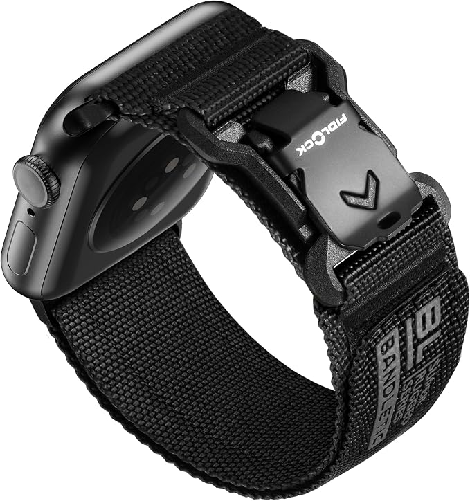 Bandletic Compatible with Apple Watch Bands for Women Men, Wide Soft Nylon Sport Strap with Magnetic Fidlock V-Buckle for iWatch 42mm(Series 11/10), 41mm(9/8/7), 40mm(SE3/SE2/SE/6/5/4), 38mm(3/2/1)