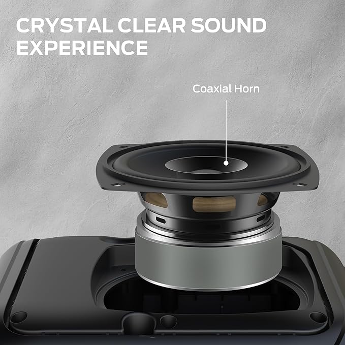 Monster MFS 1 Portable Bluetooth Speakers, Wireless Bluetooth Speaker with 40W Loud Stereo Sound, Outdoor Speakers with Handle, 12H Playtime, Supports TF Card, AUX for Indoor Outdoor