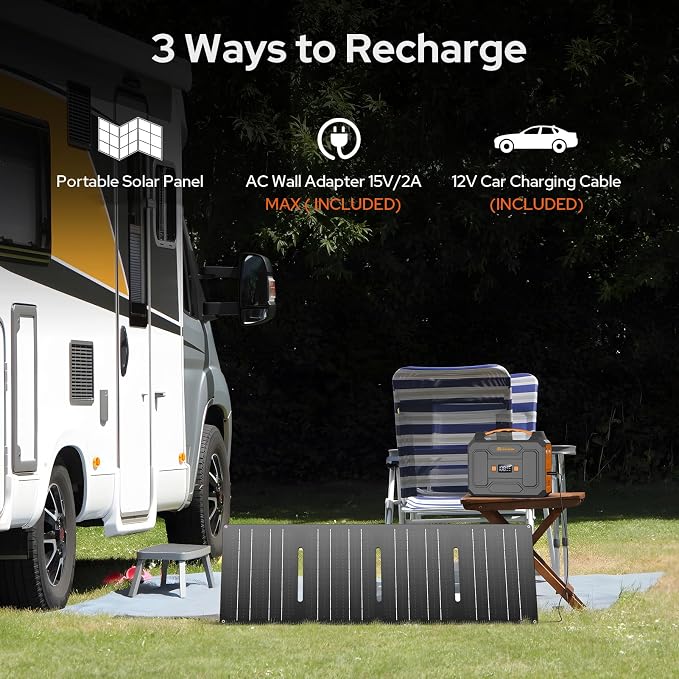 ZeroKor Portable Power Station 100W, Power Pack with 110V AC Outlet, Portable Solar Generator 146Wh External Battery with DC USB C QC3.0 for Smart Devices Camping Home RV VanLife(without Solar Panel)