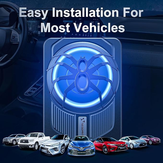 1000w Slim Under Seat Subwoofers with Amp,Car Subwoofer amp with Ambient Light,3.2" Height Amplified Subs High/Low Level Input for Car/Truck Audio,Powered Subwoofer and Amp Package Wire Kit Deep Bass