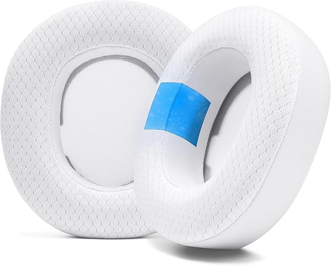 WC Freeze Nova Pro Wireless - Cooling Gel Earpads for Arctis Nova Pro Wireless, Nova Elite & Nova Pro Omni (Doesn’t Fit Other Models), by Wicked Cushions, Extra Thick & Comfortable | White