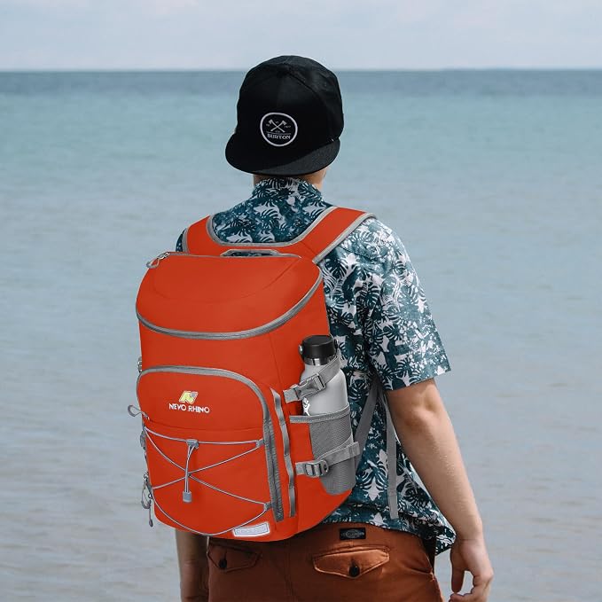 N NEVO RHINO Backpack Coolers Insulated Leak Proof 36/54 Cans,Portable Lightweight Waterproof Insulated Cooler Backpack for Men & Women Ideal for Camping,Travel,Beach,Picnics,Lunch & Day Trips