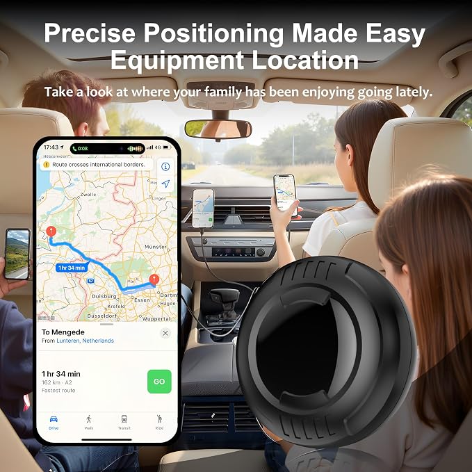 GPS Tracker for Vehicles | Portable Magnetic Device for Cars, Kids, Dogs & Trucks | Full Global Coverage | No Subscription or Monthly Fees