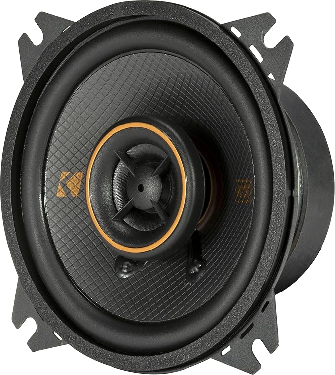 KICKER 51KSC404 KS-Series 4" Coaxial Speakers with .5" tweeters, 4-Ohm, Pair
