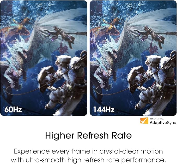 Sceptre New 22-Inch Gaming Monitor, FHD 1080p, Up to 144Hz, HDMI, DisplayPort, Built-in Speakers, Machine Black (E225W-FW144 Series, 2026)