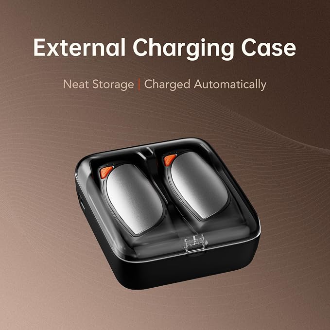 Hand Warmers Rechargeable 2 Packs, Double Sided Heating with AI Charging Case, 14000mAh Electric Hand Warmer Ultra Long Battery Life, Portable Heater Gifts for Christmas,Camping,Hunting