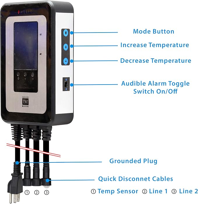 Innovative Marine Helio PTC Smart Reef Aquarium Heater (200 Watt - [2 x 100W])