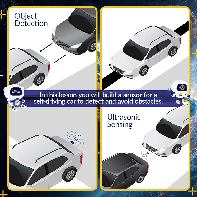 LINGO STEM Coding Kit - Build & Code Your Own Backup Sensor for Car - Learn Coding with Step-by-Step Guides - STEM Projects for Ages 13+ Years for Birthdays & Holidays